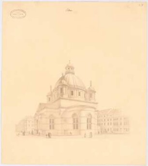 Petrikirche, Berlin: Perspektivische Ansicht