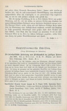 116-129 Empfehlenswerthe Schriften