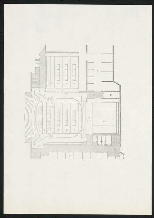 Stadttheater, Heilbronn: Grundriss Bühnenhaus