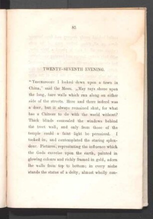 Twenty-Seventh Evening.