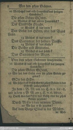 Von den zehen Geboten insgemein