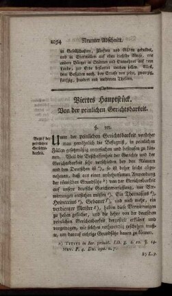 Viertes Hauptstück. - Fünftes Hauptstück.