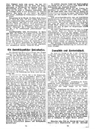 Damaschke und Landwirtschaft
