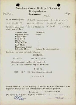 Schwenk, Joh. Chrysostomus