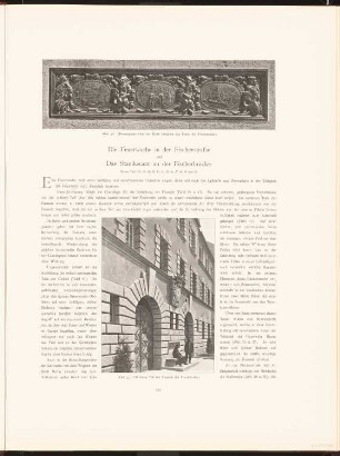 Feuerwache in der Fischerstraße, Berlin: Ansicht, Detail (aus: Neubauten der Stadt Berlin, Bd. I, 1902)