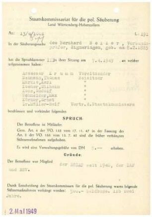 Beller, Bernhard