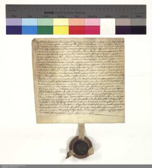 Revers Wilhelm Reinhards von Berlichingen bezüglich der Belehnung mit zwei Vorwerken in Milz und weiteren im Einzelnen aufgeführten Lehen durch Amand [von Buseck], Abt von Fulda