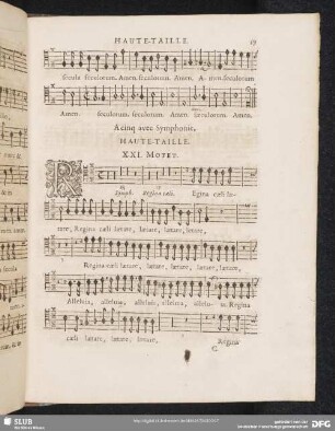 XXI. Regina caeli laetare