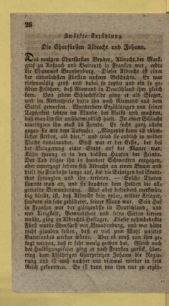 Zwölfte Erzählung. Die Churfürsten Albrecht und Johann