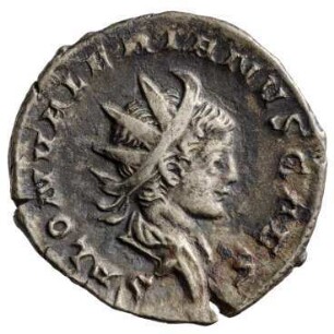 Münze, Antoninian, 256 n. Chr.