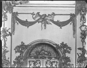 Potsdam, Neues Palais, Jagdkammer, R.:259, Detail der Tür der Südwand.