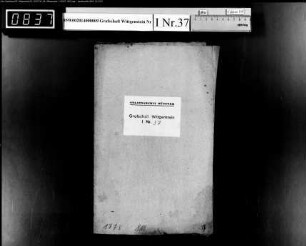 Testament des Kirchenältesten Johann Georg Marburger zu Berleburg