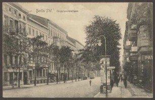 Ansichtskarte Großbeerenstraße, Ecke Tempelhofer Ufer