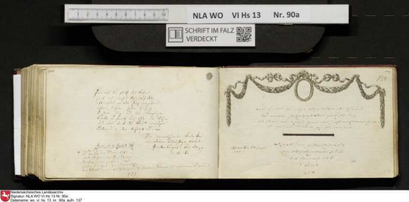 Stammbuch des Ernst Philipp Ludwig Zellmann (1763-1795) aus
                           Braunschweig