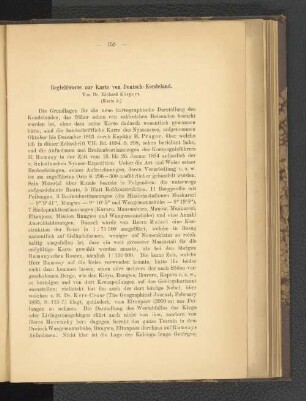 Begleitworte zur Karte von Deutsch-Kondeland.