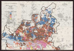 Bundestagswahl vom 19.November 1972 - Zweitstimmen in Hamburg für die F.D.P. in den Wahlbezirken