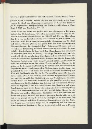 Einer der großen Begründer der italienischen Nationalkunst: Giotto