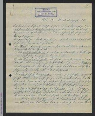 Bericht des Hallischen Frauenbildungsvereins