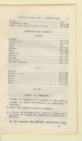 N° IV. Goths et Lombards