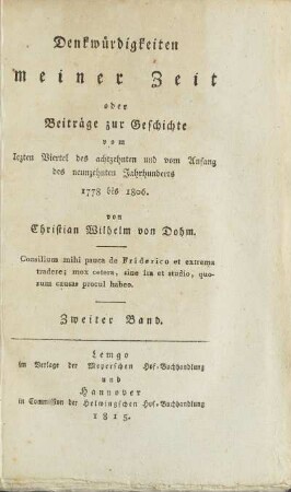 Zweiter Band: [...]