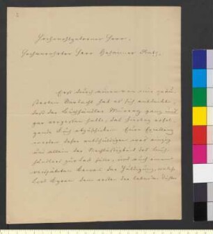Brief von Benecke, Georg Friedrich an Goethe, Johann Wolfgang von