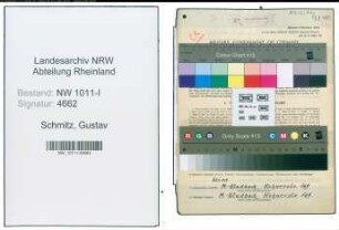 Entnazifizierung Gustav Schmitz , geb. 19.08.1907 (Strassenbahner)