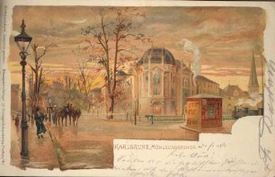 Postkartenalbum. "Karlsruhe - Mühlburgerthor". Mühlburger Tor