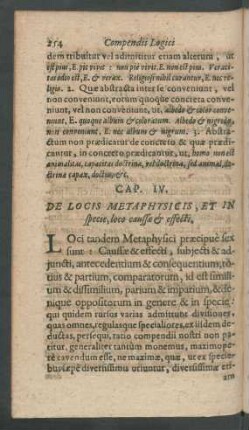 Cap. IV. De Locis Metaphysicis, [...]