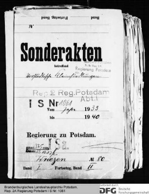 Kleinsiedlungen in Wriezen, Kr. Oberbarnim