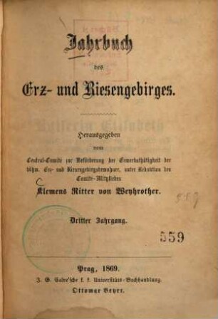 Jahrbuch des Erz- und Riesengebirges. 3, 3. 1869