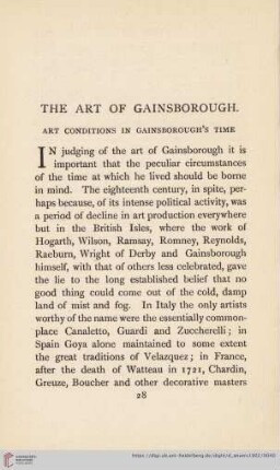 The art of Gainsborough