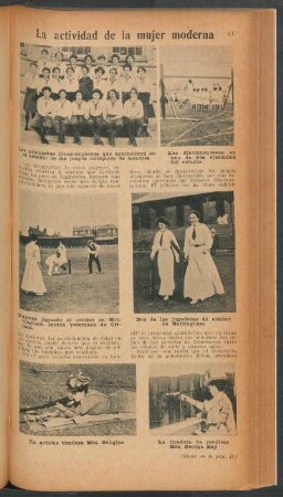 La actividad de la mujer moderna