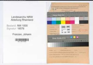 Entnazifizierung Johann Franzen, geb. 07.05.1909 (Zollsekretaer)