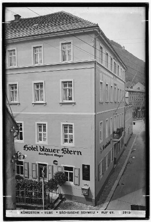 Hotel Blauer Stern. Königstein