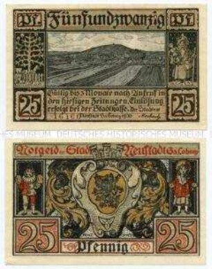 Neustadt Sachsen-Coburg, Notgeld 25 Pfennig