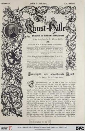 7: Tendenziöse und moralisirende Kunst