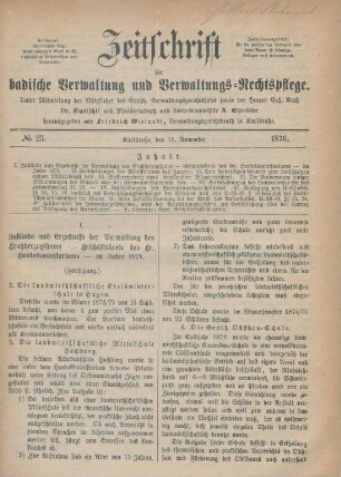 No. 23 - 26 = November - December