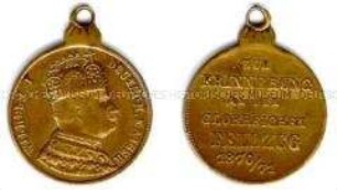 Tragbare Miniaturmedaille auf den Deutsch-Französischen Krieg
