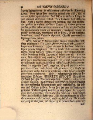 Dissertatio Historico-Theologica, De Salvo Conductu, D. Martino Luthero Wormatiam Eunti, Ab Imp. Carolo V. Impetrato Et Servato