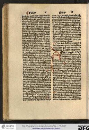 Pars secunda libri decimi de sublimatione precellenti gloriaque felicissima qua est honorifice inthronisata Maria in assumptione.