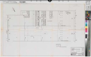 Gronau (Gronau) Tiefgarage mit Zivilschutzteil - Vorentwurf Belegungsplan 1969 1 : 100 58 x 92 Pause (Sudan und Hahm, Osnabrück) Regierung Münster Nr. 34092