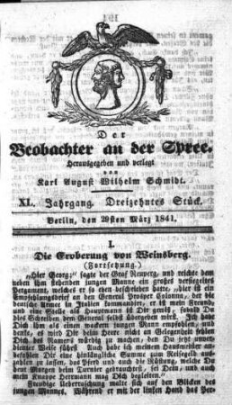 13. Stueck, 29. Maerz 1841