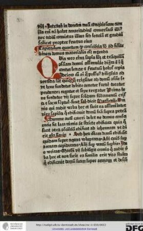Capitulum quartum quod conscientia bona ad similitudinem domus materialis est regenda.