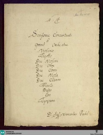 Symphonies concertantes - Don Mus.Ms. 1550 : D