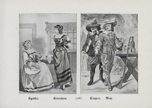 1897. Agathe, Aennchen, Casper, Max