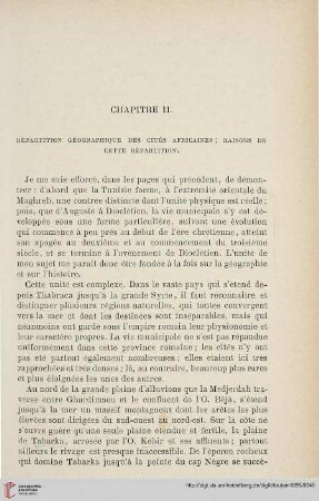 Chapitre II: Répartition géographique des cites africaines; […]