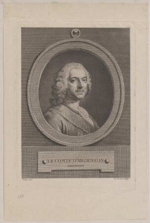 Bildnis des Marc-Pierre de Voyer d' Argenson