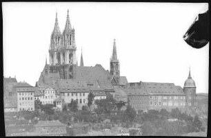 Meißen. Schlossberg mit Amtsgericht und Dom