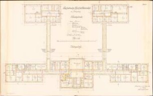 Psychiatrische Klinik der Albertus-Universität Königsberg: Grundriss UG 1:100