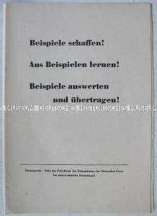 Anleitung für Propagandisten der Nationalen Front